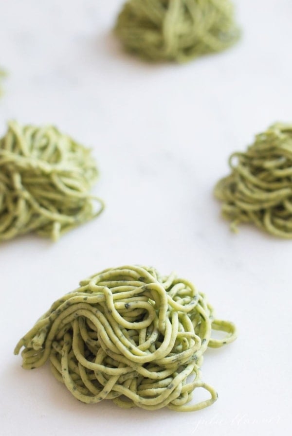 arugula noodles recipe to sneak in greens
