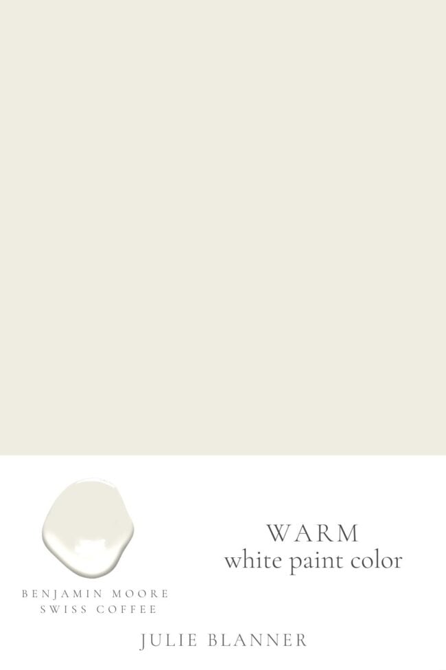 Benjamin Moore Swiss Coffee Paint Color Julie Blanner Swiss Coffee 650x975