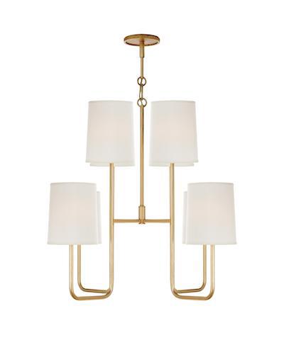 modern gilded chandelier