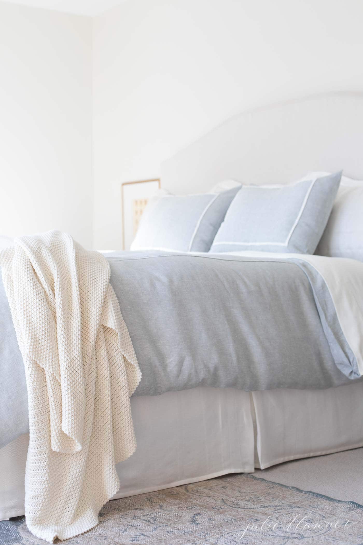 vintage rug and master bedroom