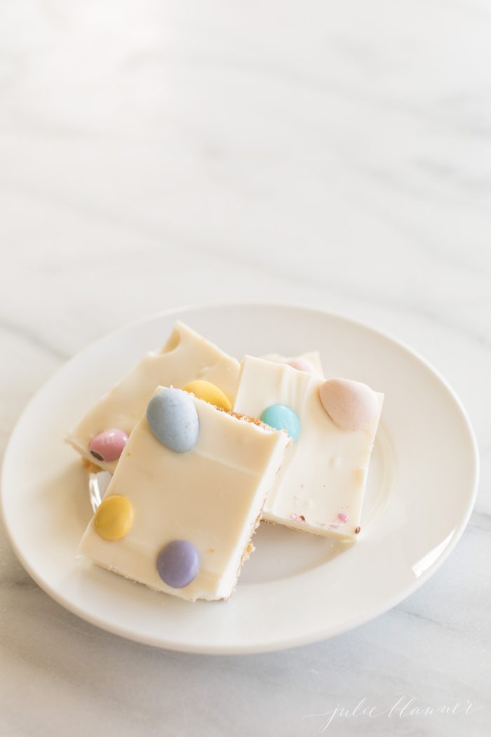 white chocolate saltine toffee