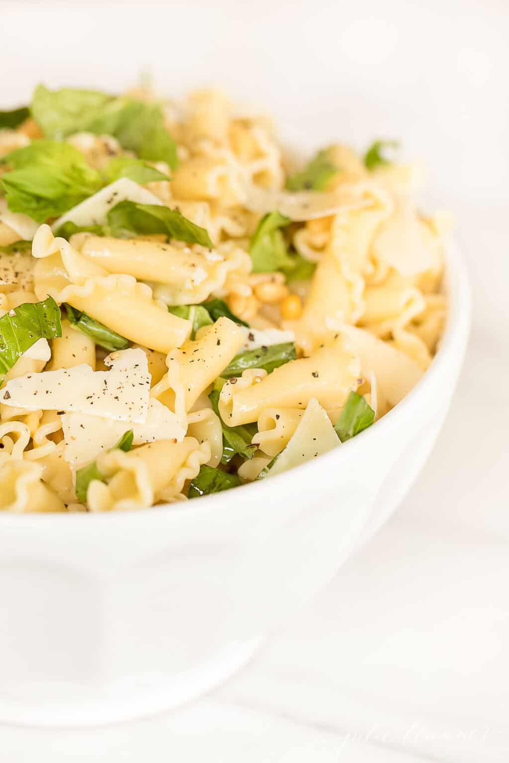 Basil Lemon Pasta Salad