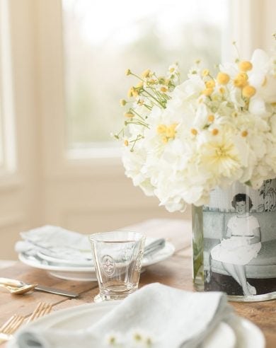 mother's day photo centerpiece