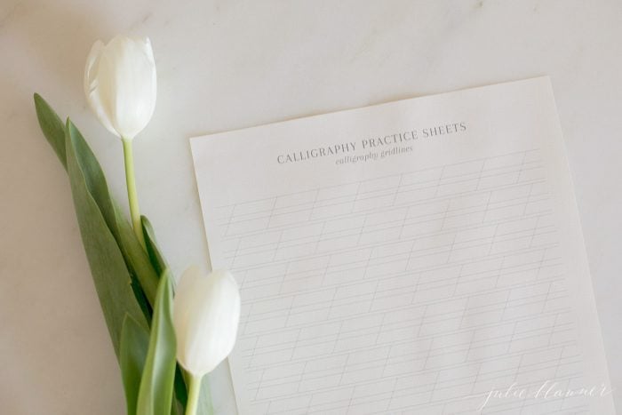 Printable Calligraphy Practice Paper