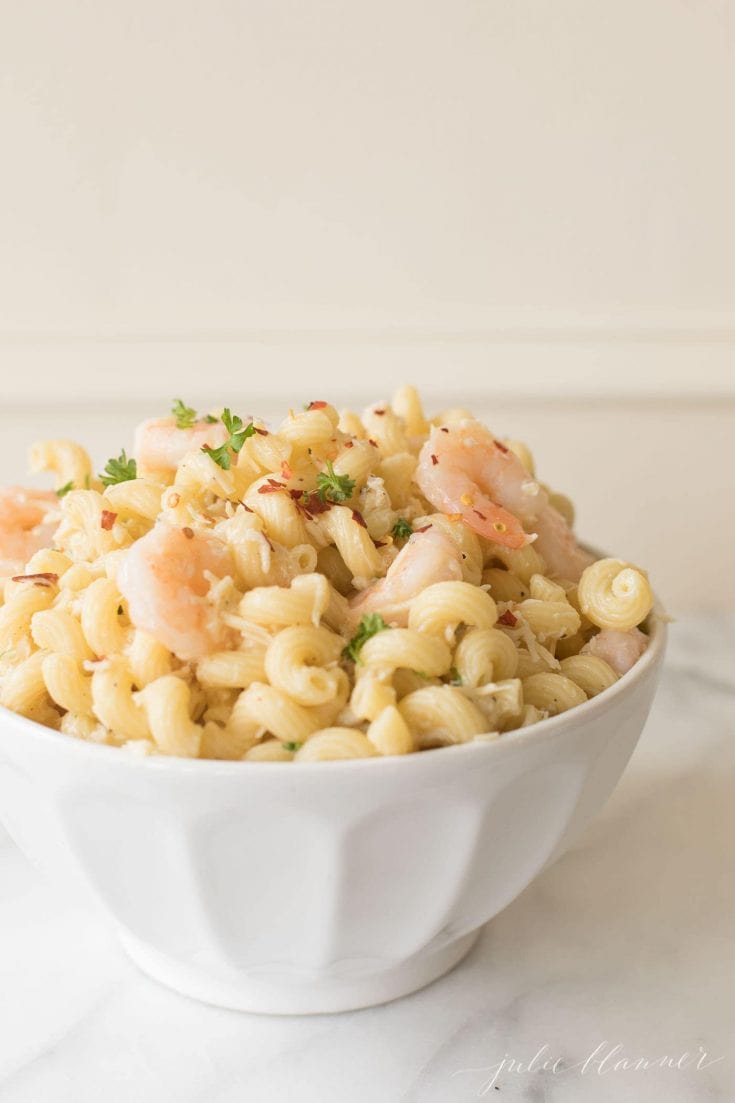 Seafood Pasta Salad | Julie Blanner