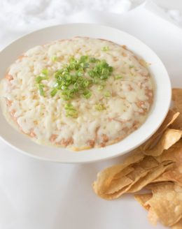 best cream cheese bean dip with chips