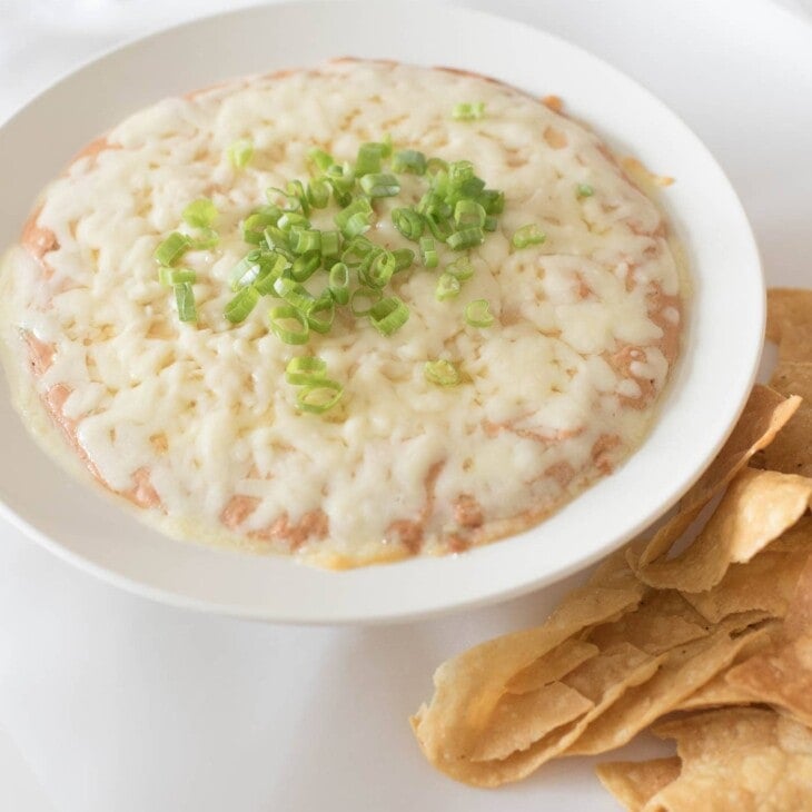 best cream cheese bean dip with chips