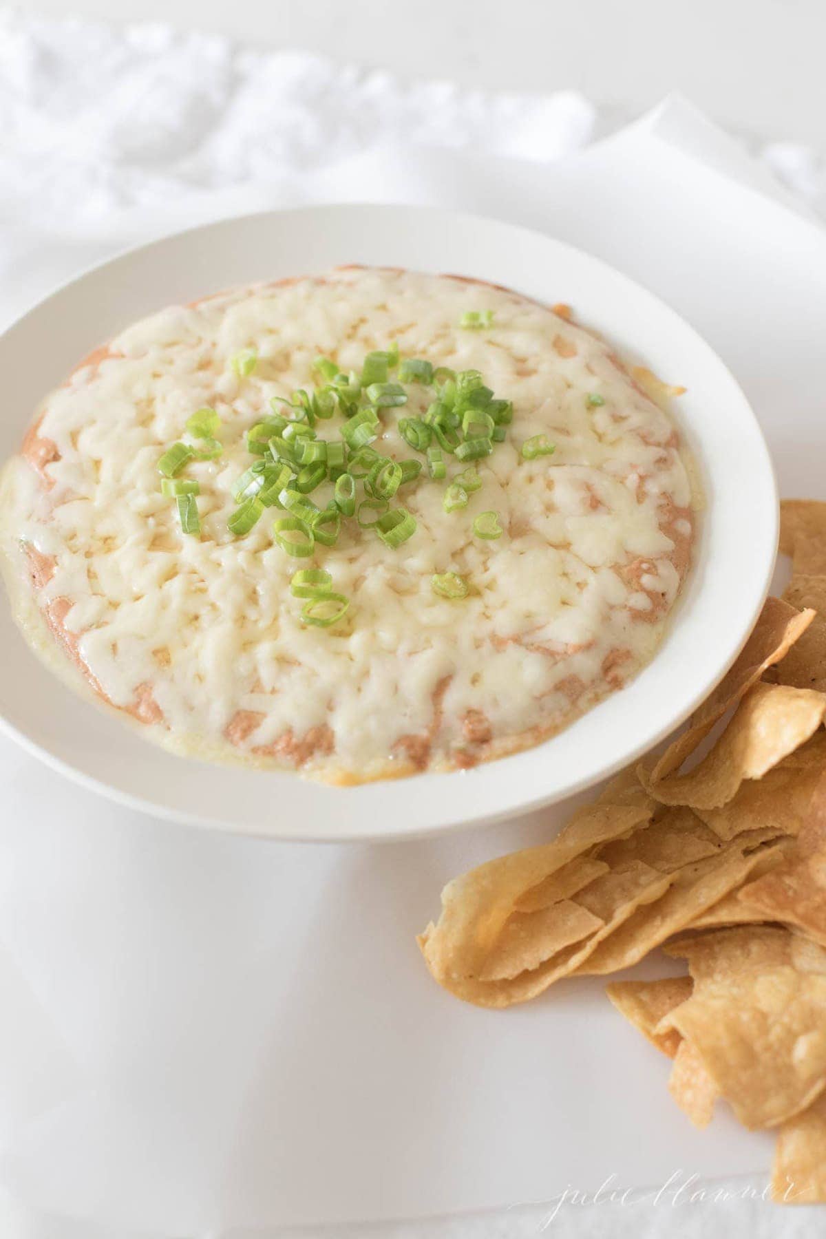 best cream cheese bean dip with chips