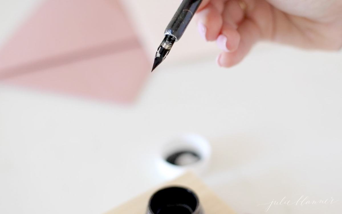 How to Use a Calligraphy Pen Julie Blanner