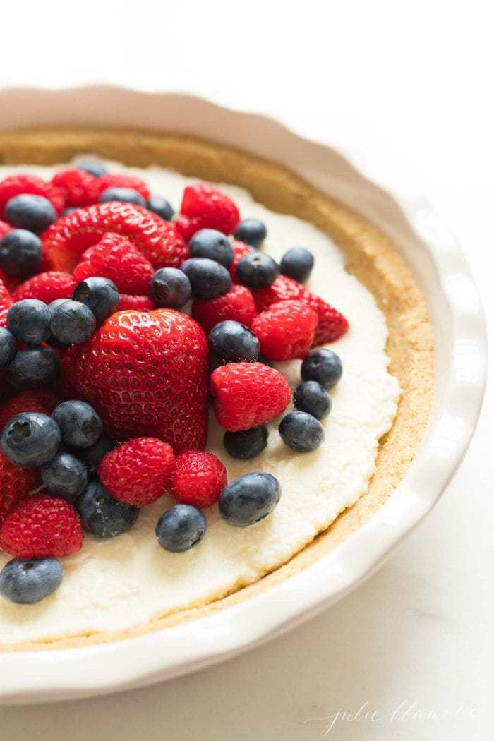 lemon pie {a no bake fruit pie recipe}