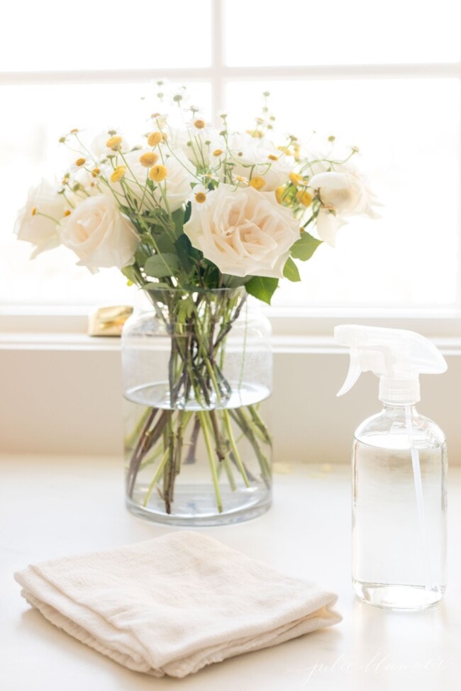 Easy + Inexpensive Homemade Marble Cleaner Julie Blanner