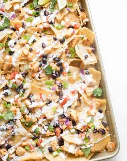 baked chicken nachos