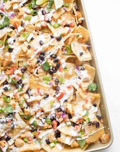 baked chicken nachos