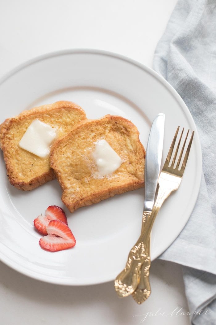 easy french toast with vanilla