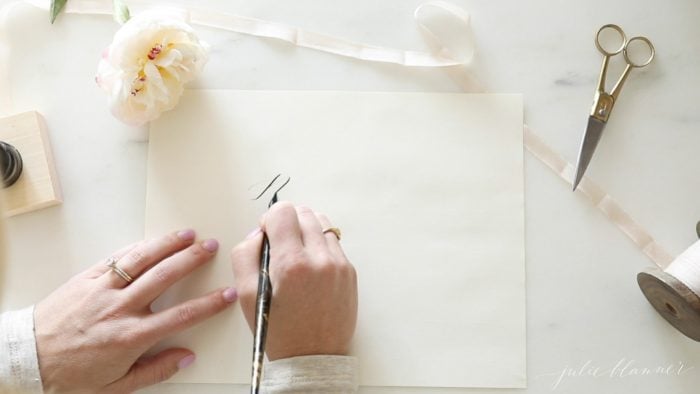 how to calligraphy