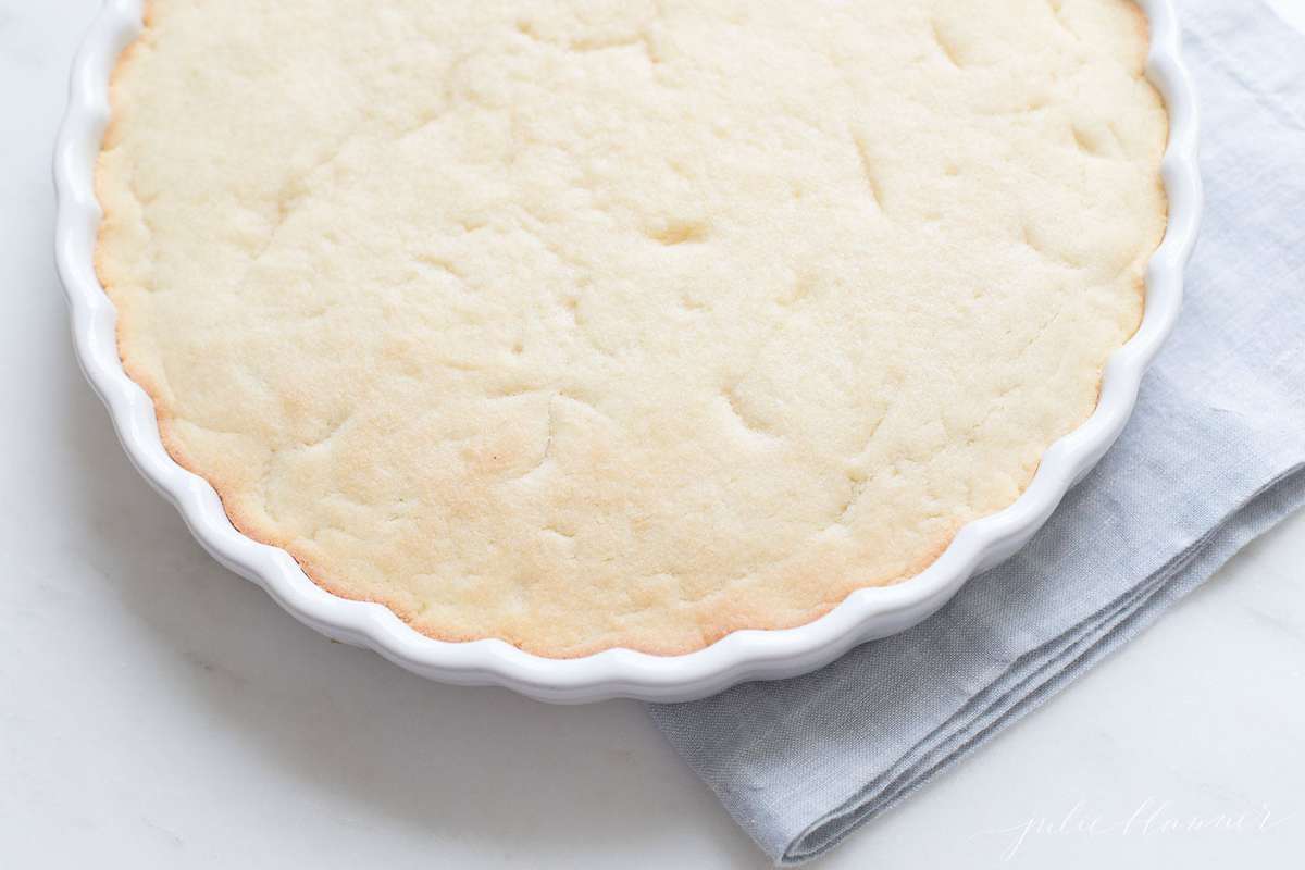 The baked sugar cookie pie crust