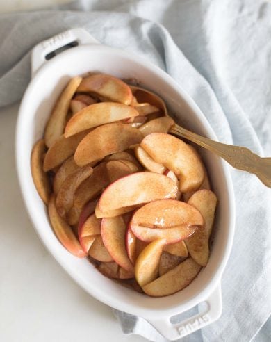 how to bake apple slices
