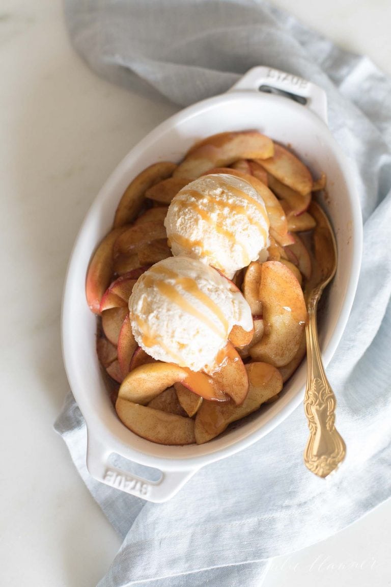The Easiest Cinnamon Baked Apple Slices Julie Blanner