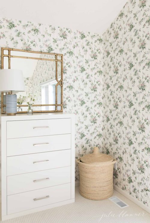 How to Decorate a Room with Dated  Wallpaper  No Removal  