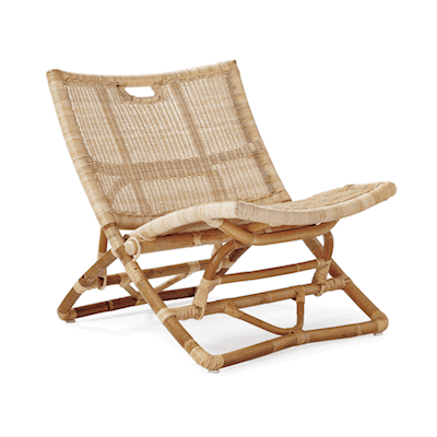 folding indoor outdoor rattan chair