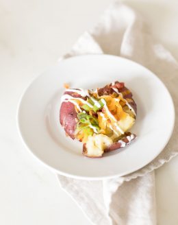 smashed red potatoes