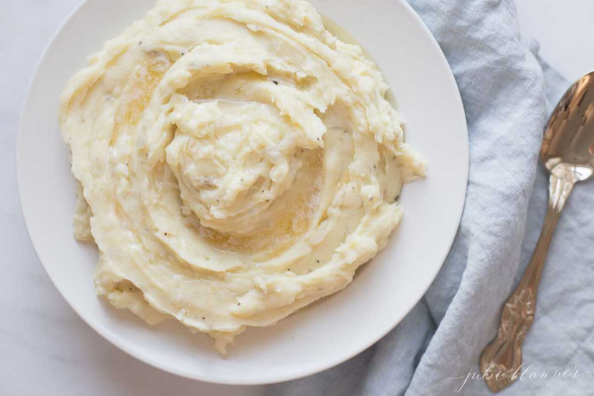 caramelized onion mashed potatoes served as one of the best meatloaf sides