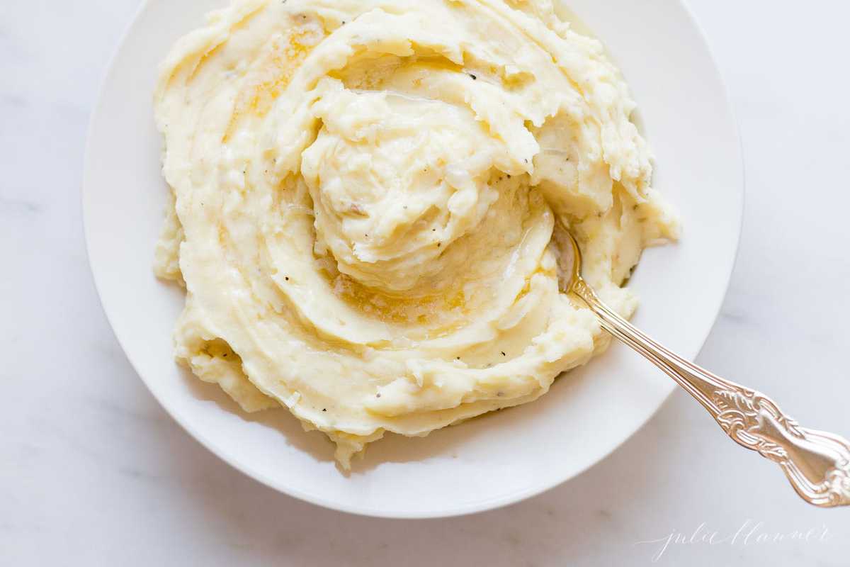 caramelized shallot mashed potatoes