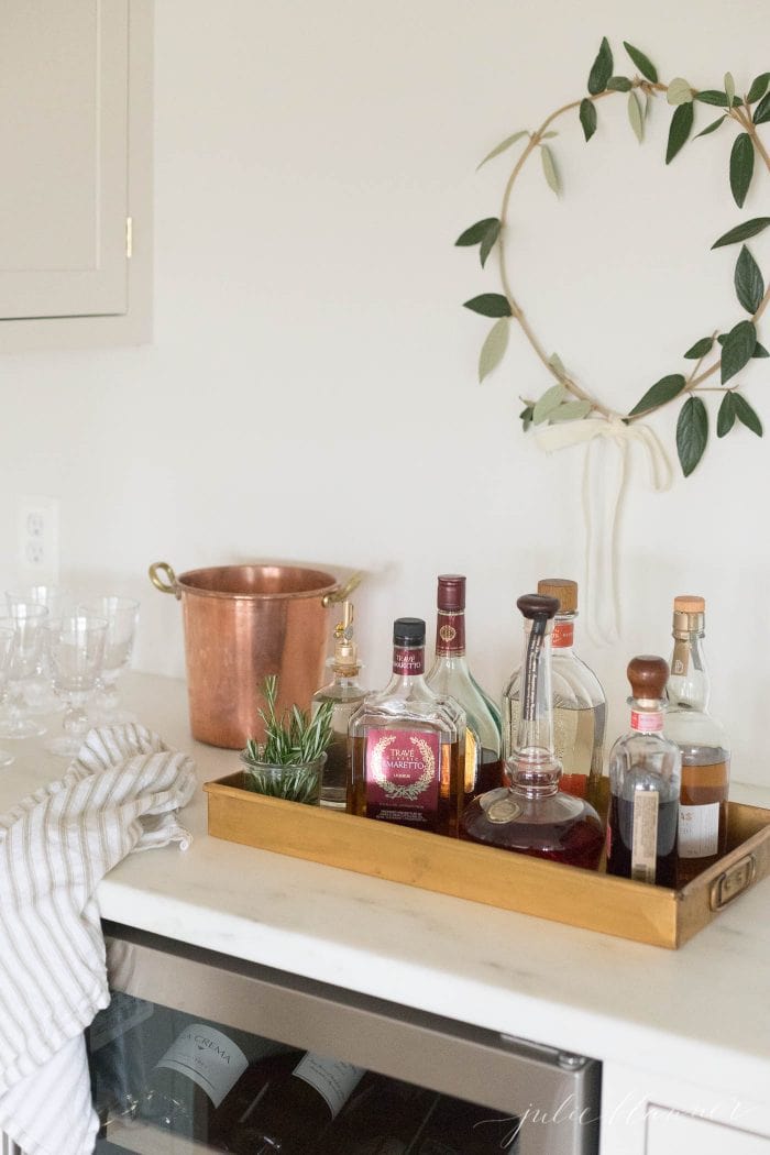 diy christmas wreath bar