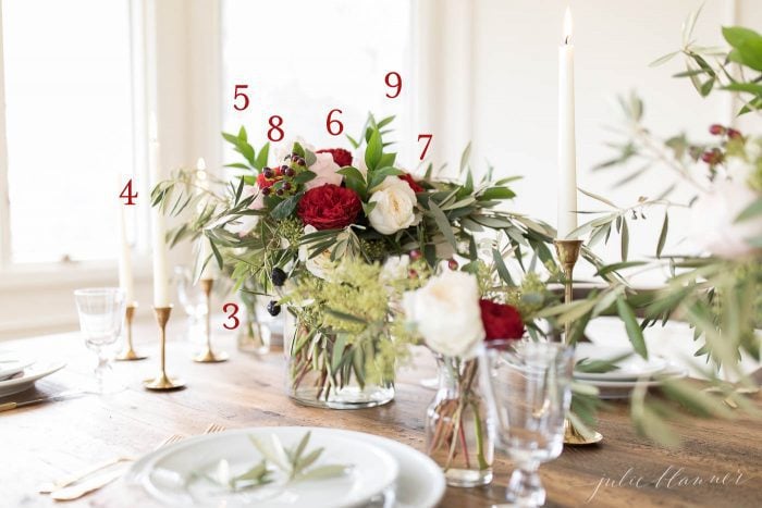 20 Chic Christmas Flower Arrangements - Shelterness  Christmas  centerpieces diy, Christmas flower arrangements, Christmas floral