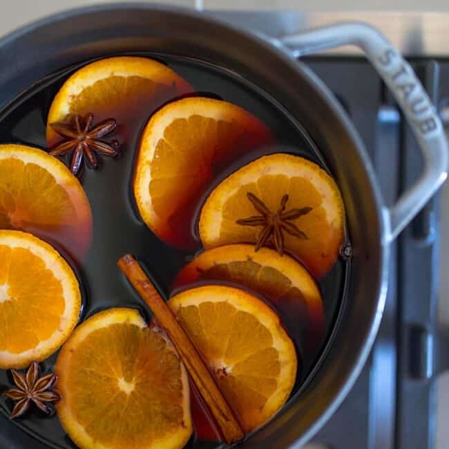 Non Alcoholic Mulled Wine For The Holidays | Julie Blanner