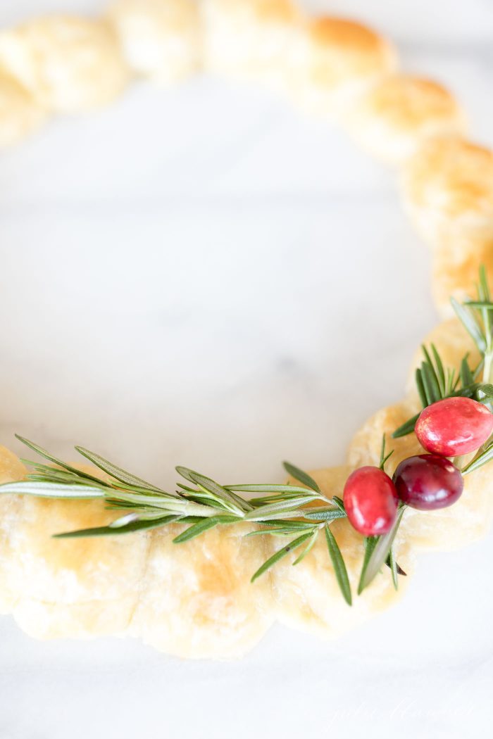 festive christmas appetizers with puff pastry