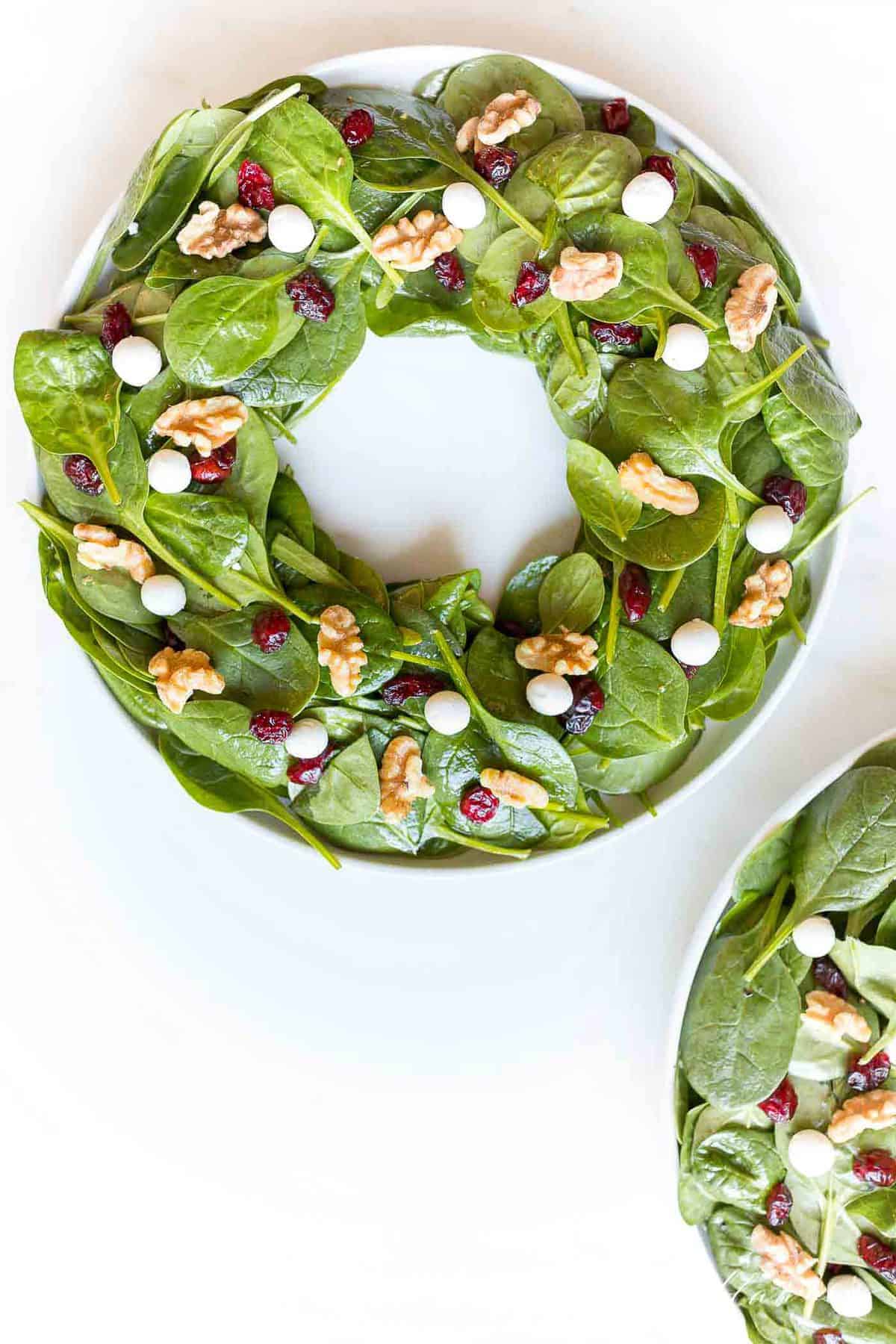 Easy Christmas Wreath Salad Julie Blanner