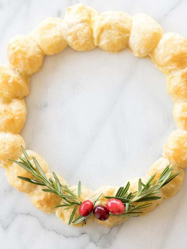 Brie Wreath Appetizer Recipe - Julie Blanner