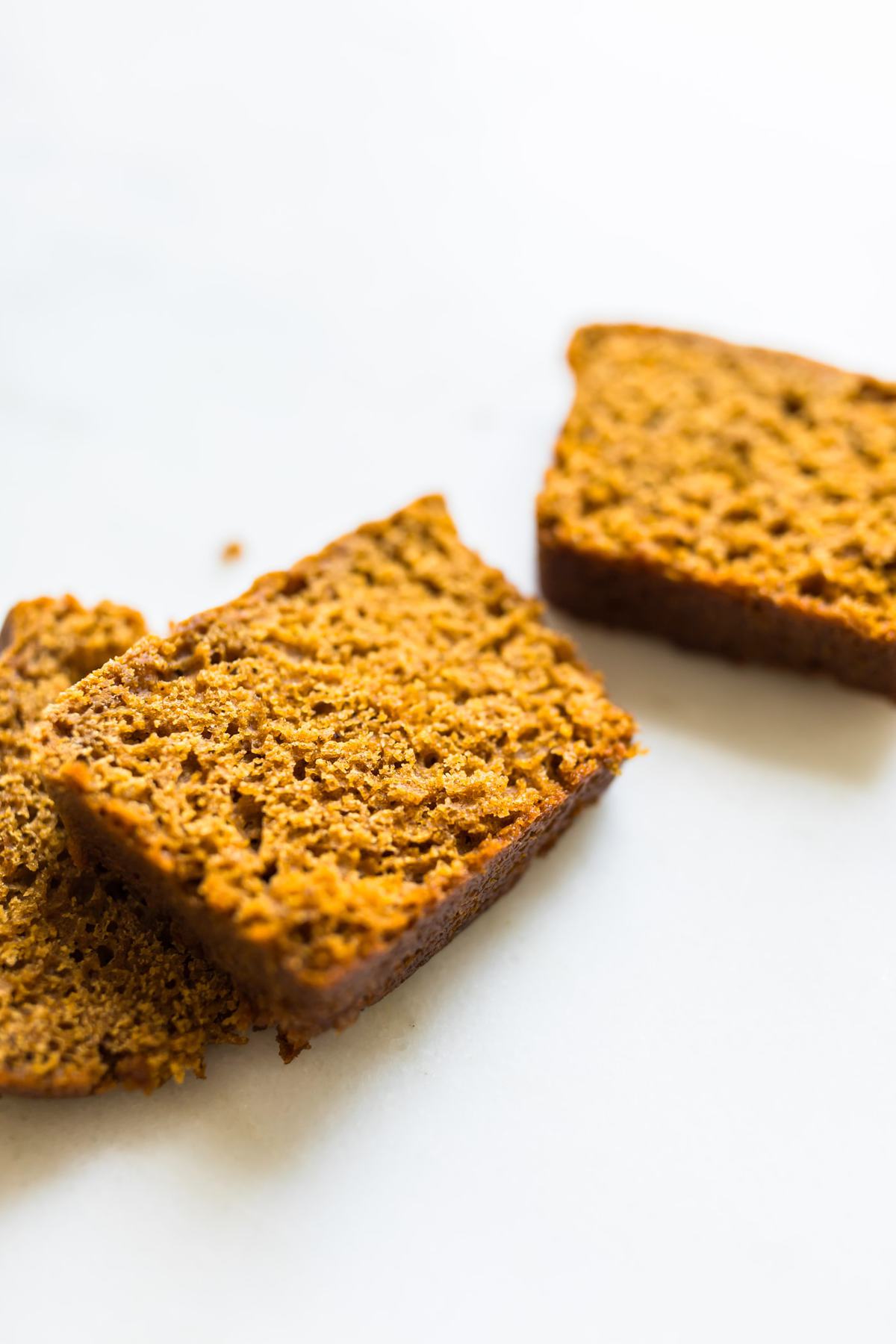 slice of gingerbread loaf