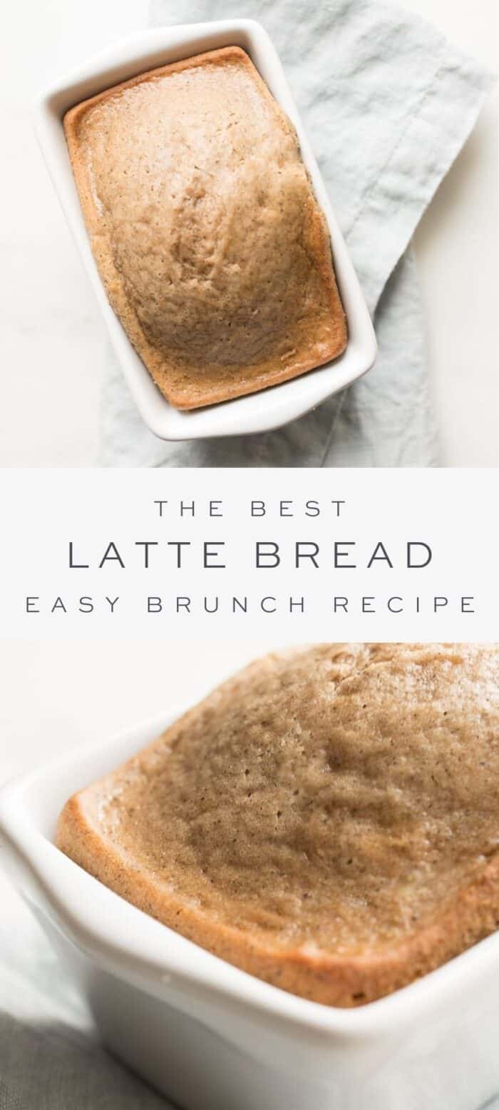 loaf of latte bread, overlay text, close up of latte bread