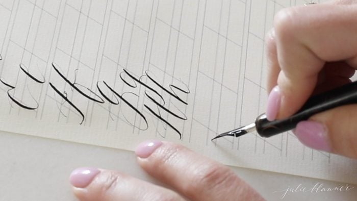 make calligraphy letters