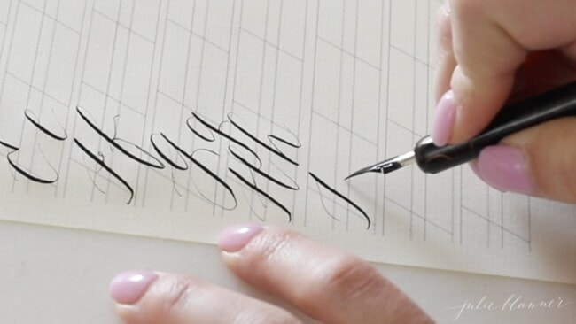 Calligraphy Letters | Modern Calligraphy Alphabet - Julie Blanner