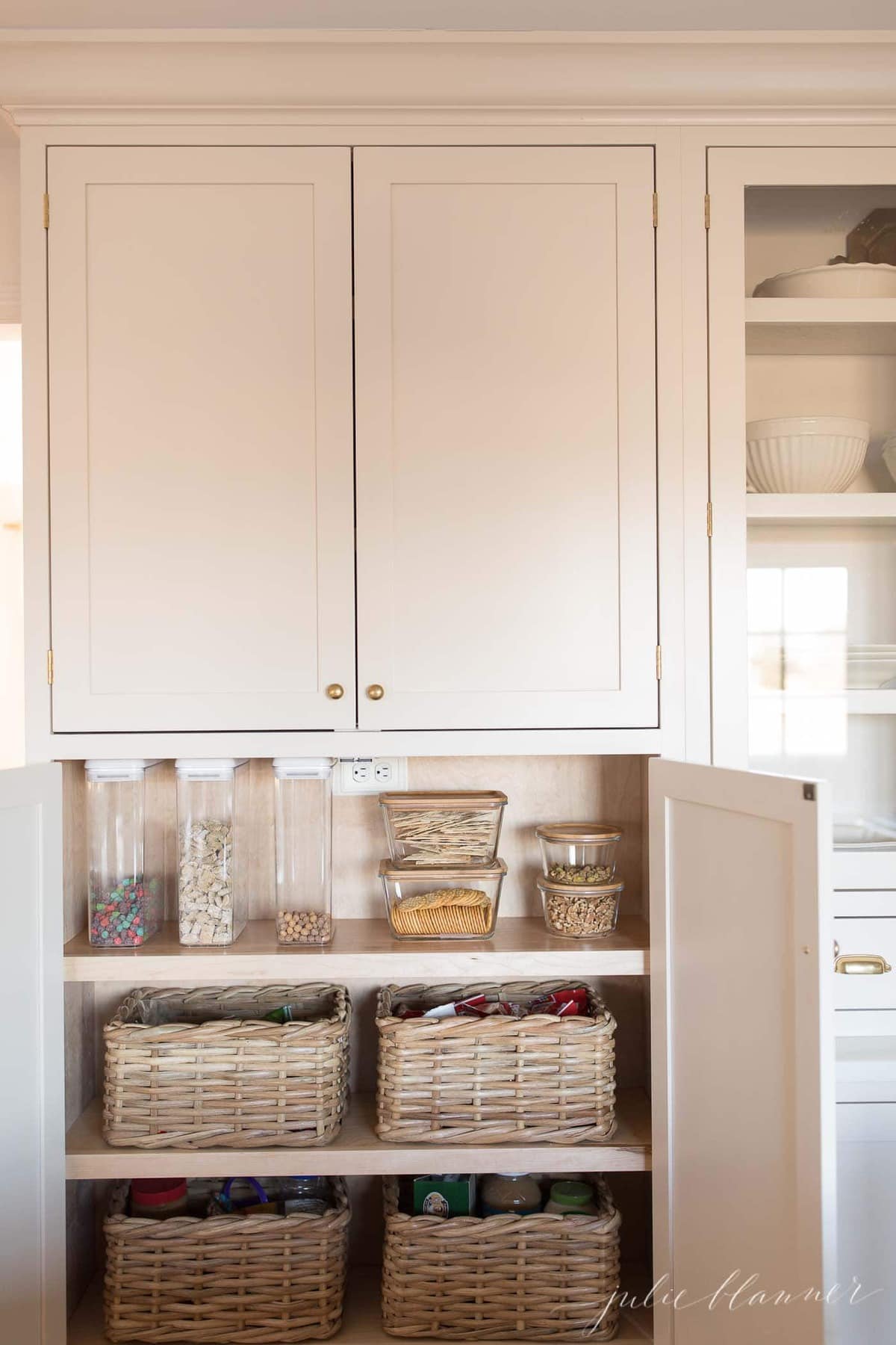 how to organize your kitchen pantry cabinet - Lemon Grove Lane