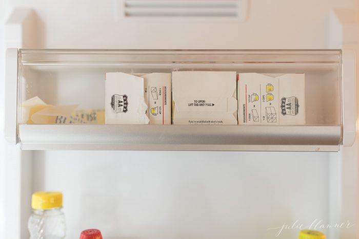 unorganized refrigerator
