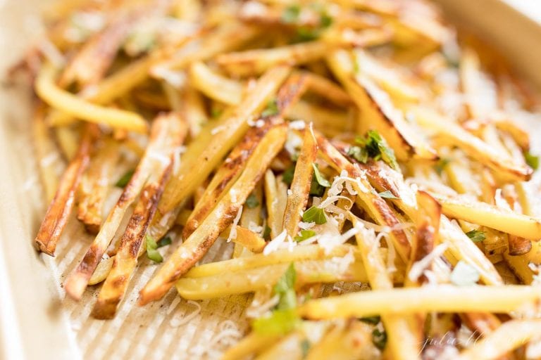 Truffle Fries Gourmet Fries with Truffle Oil and Parmesan Julie Blanner