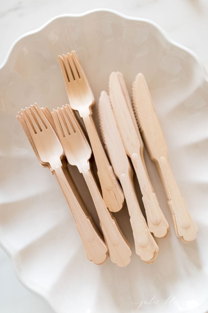 wood disposable utensils