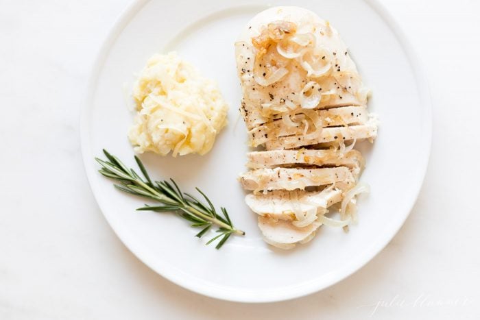garlic chicken on a plate