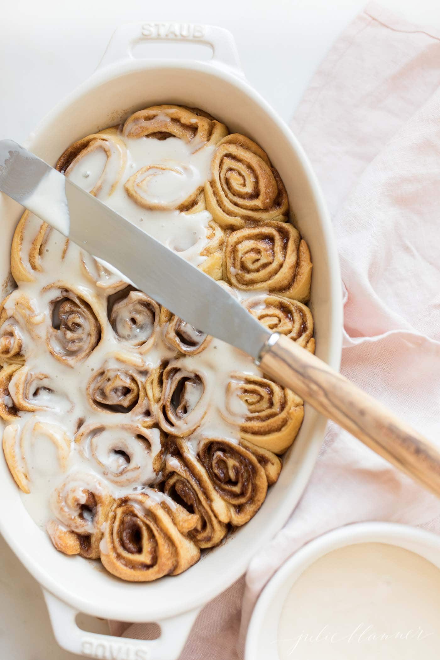 Best Cinnamon Roll Icing | Julie Blanner