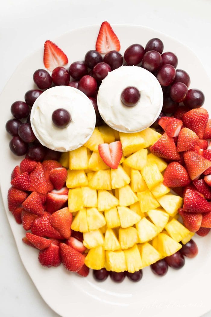 fruit plate | owl fruit platter