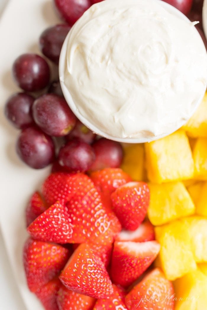 how to serve fruit tray