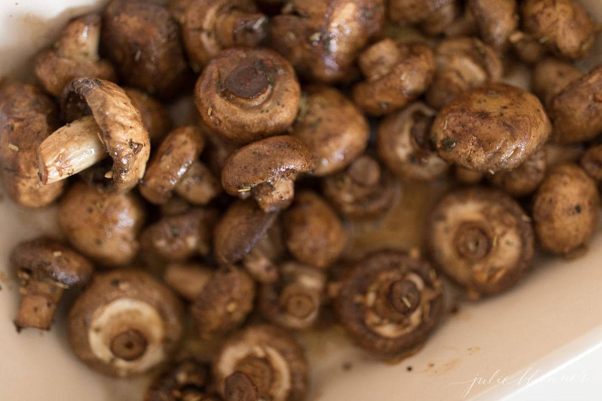 garlic roasted mushrooms