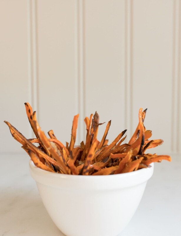 healthy sweet potato fries in a bowl