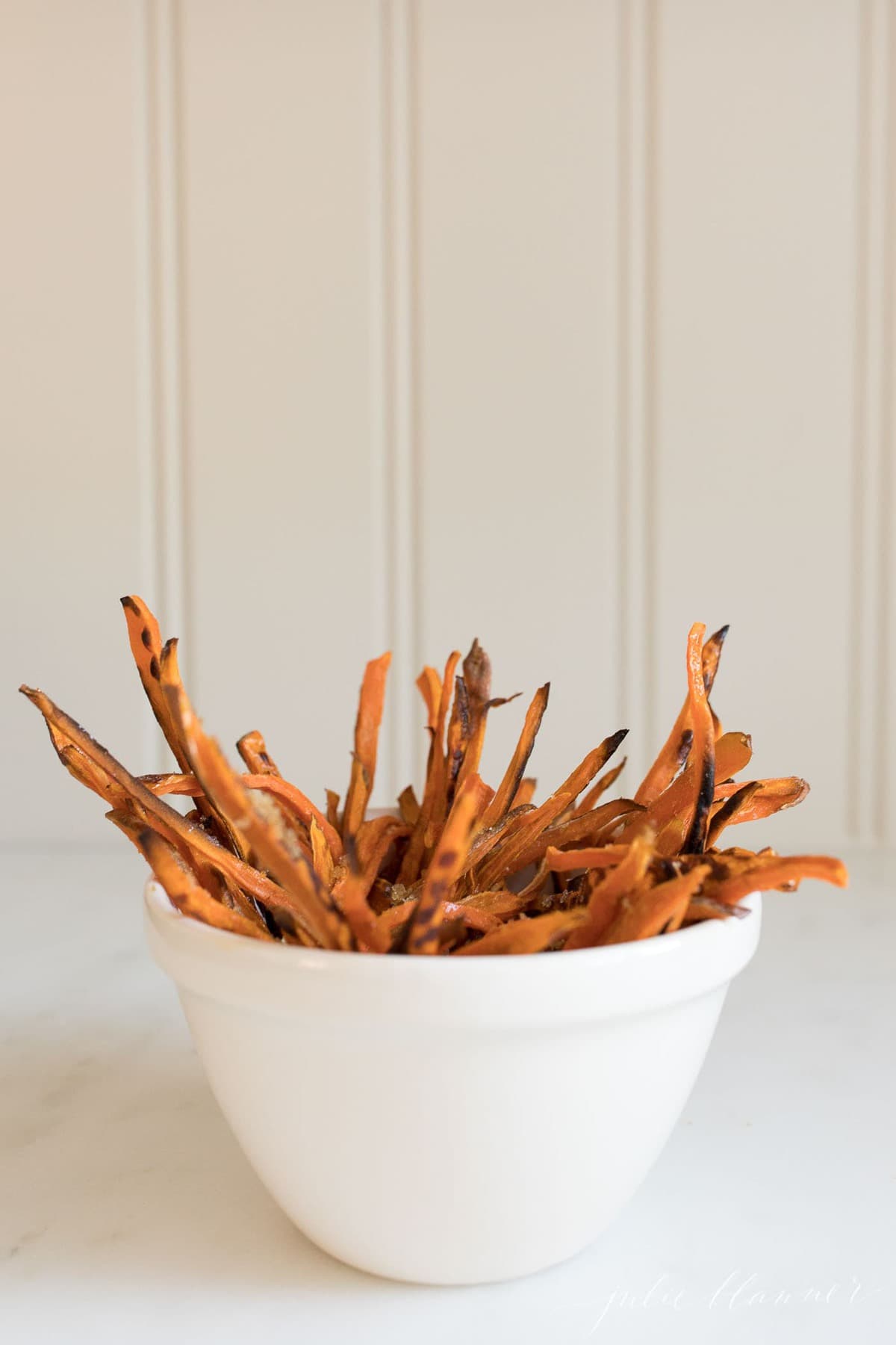healthy sweet potato fries in a bowl