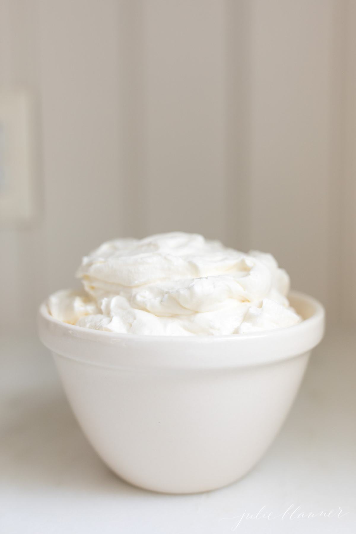 how to make whipped cream | whipped cream in a bbowl