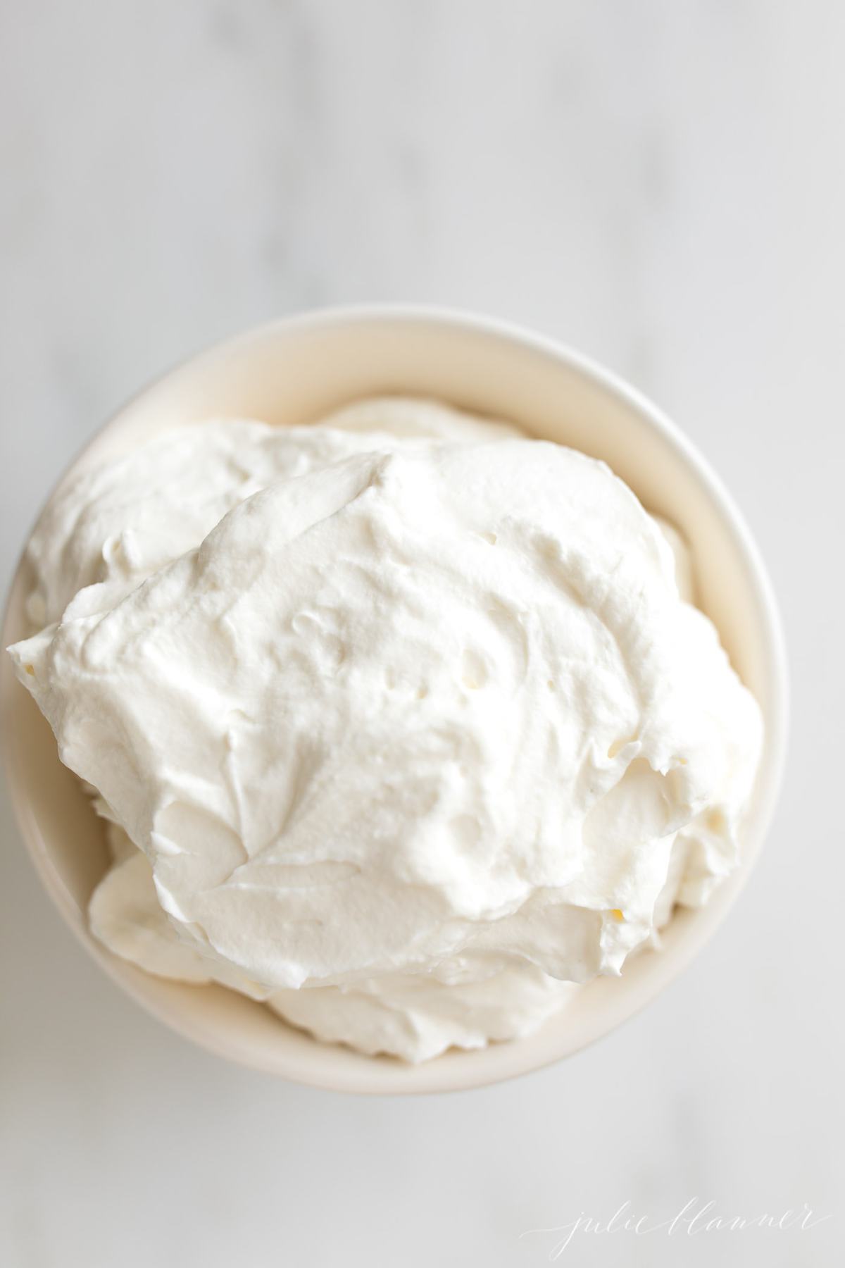 homemade whipped cream